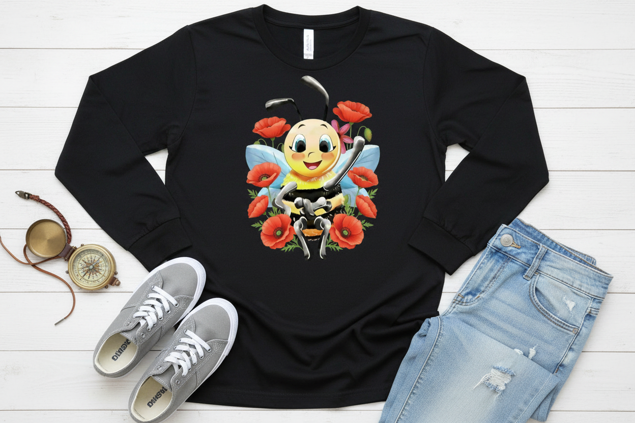Long Sleeve Preto (BK)