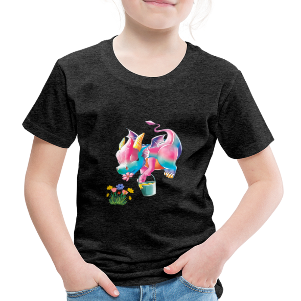 Magical Meadows - Kaida's Pollinating - Kids' Premium T-Shirt - charcoal grey