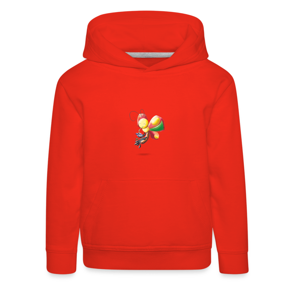 SPOD Kids' Premium Hoodie | Spreadshirt 654 Magical Meadows - Wise Butterfly - Kids' Premium Hoodie