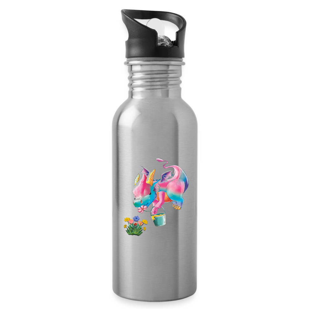 Magical Meadows - Kaida Pollinating - Water Bottle - silver