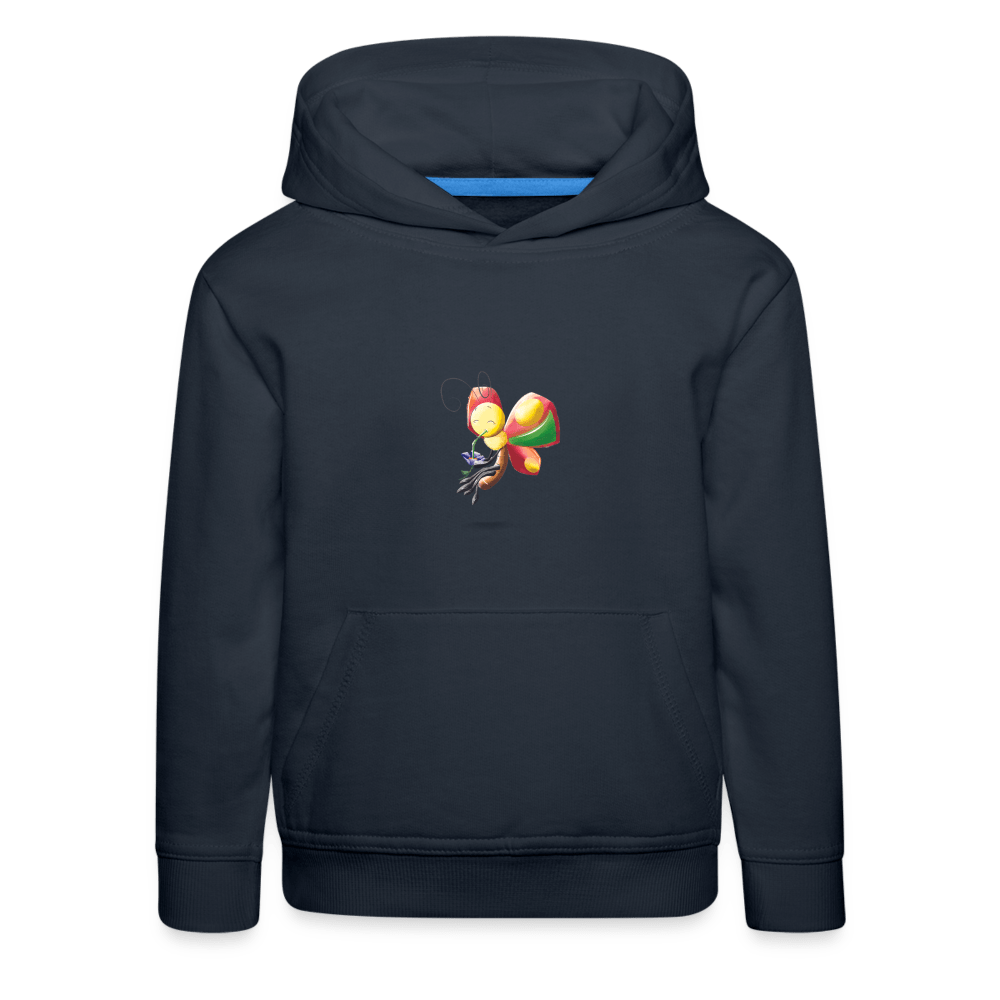 SPOD Kids' Premium Hoodie | Spreadshirt 654 Magical Meadows - Wise Butterfly - Kids' Premium Hoodie