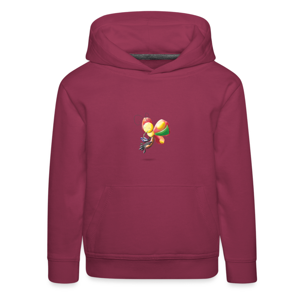 SPOD Kids' Premium Hoodie | Spreadshirt 654 Magical Meadows - Wise Butterfly - Kids' Premium Hoodie