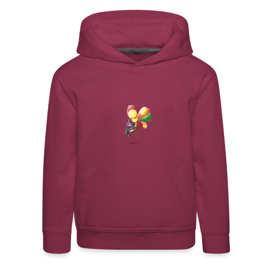 SPOD Kids' Premium Hoodie | Spreadshirt 654 Magical Meadows - Wise Butterfly - Kids' Premium Hoodie