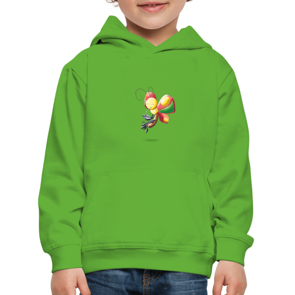 SPOD Kids' Premium Hoodie | Spreadshirt 654 Magical Meadows - Wise Butterfly - Kids' Premium Hoodie