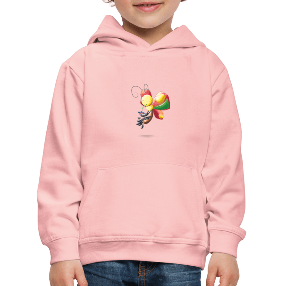 SPOD Kids' Premium Hoodie | Spreadshirt 654 Magical Meadows - Wise Butterfly - Kids' Premium Hoodie