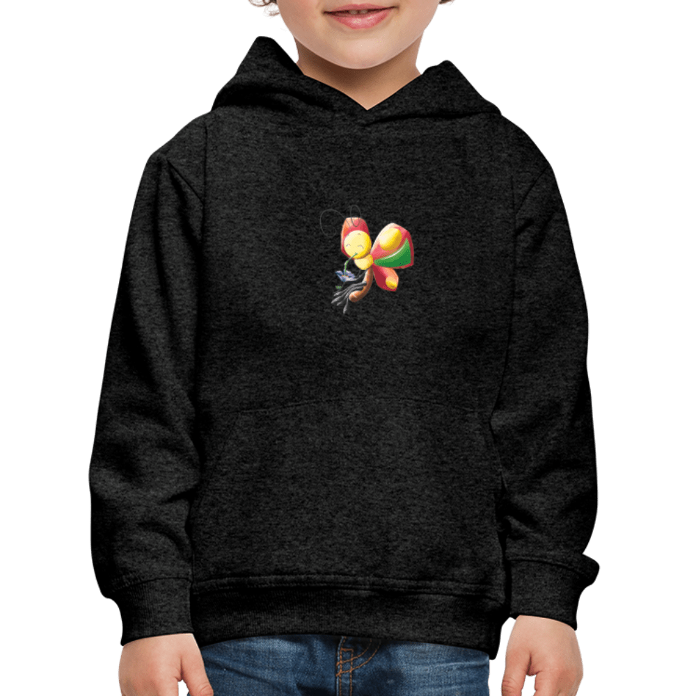 SPOD Kids' Premium Hoodie | Spreadshirt 654 Magical Meadows - Wise Butterfly - Kids' Premium Hoodie
