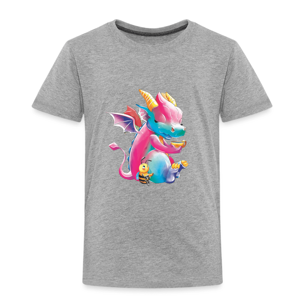 SPOD Kids' Premium T-Shirt | Spreadshirt 814 heather grey / 98/104 (2 Years) Tea Time - Magical Meadows - Children's Premium T-Shirt