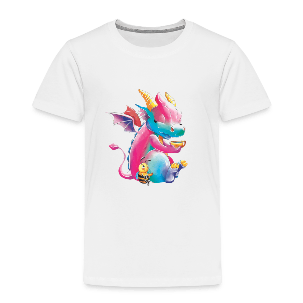 SPOD Kids' Premium T-Shirt | Spreadshirt 814 white / 98/104 (2 Years) Magical Meadows - Tea Break - Kids' Premium T-Shirt