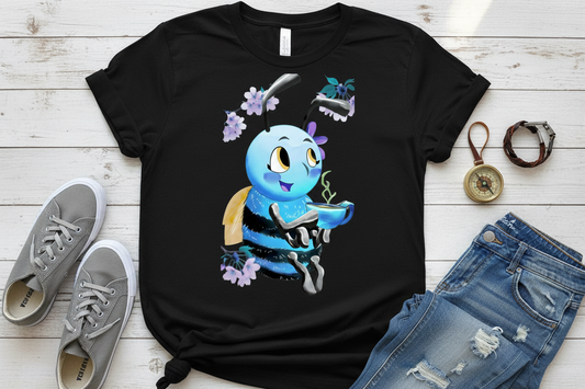 T-shirt Preta com Abelha (BK)